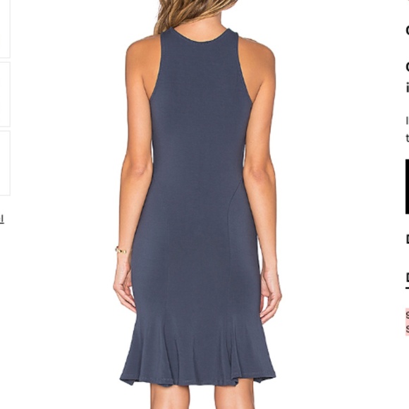 Bobi Jersey Pleated Tank Dress - Picture 4 of 5